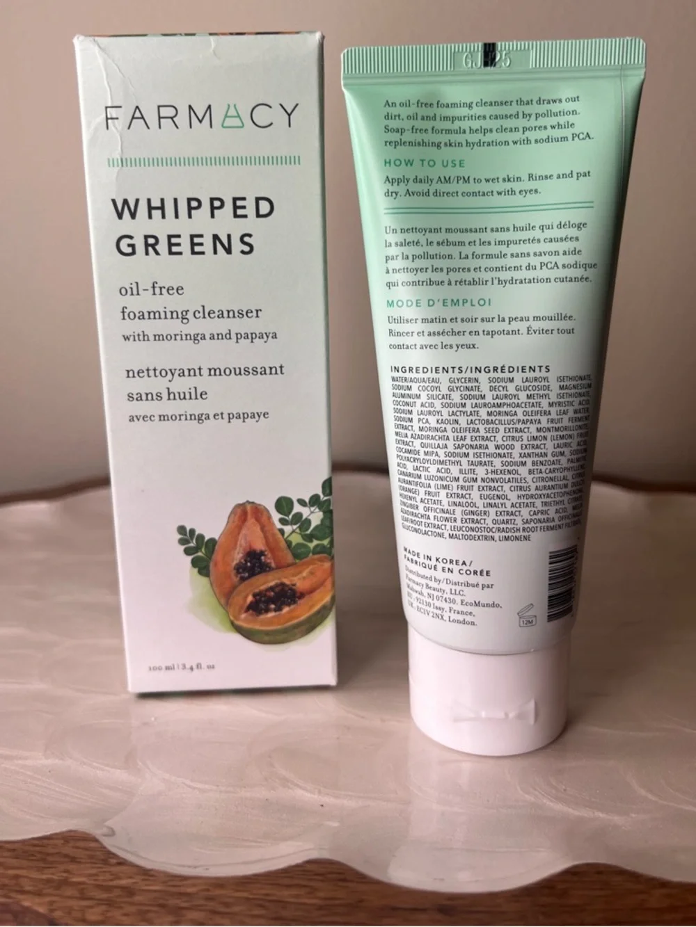 Farmacy Whipped Greens Oil Free‎ Foaming Cleanser 3.4 oz NEW